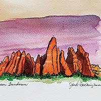 Near Sundown. Painting by Janet Buckingham